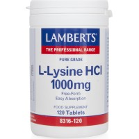 Lamberts L-Lysine HCL 1000mg 120tbs