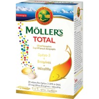 Moller's Total Ιχθυέλαιο Ωμέγα 3 28 κάψουλες Βιταμίνες & Μέταλλα 28 ταμπλέτες