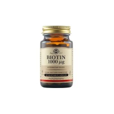 Solgar Biotin Βιταμίνη για τα Μαλλιά, τo Δέρμα & τα Νύχια 1000mcg 50caps