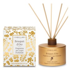 L'Erbolario Bouquet D'Oro Αρωματικό Χώρου με ξύλινα στικς 200ml