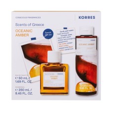 Korres Oceanic Amber Eau De Toilette 50ml & Shower Gel 250ml