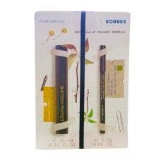 Korres Drama Volume Mascara Black 11ml & Long Lasting Eyeliner Μαύρο Μολύβι 1,2g