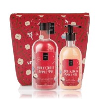 Lavish Holly Jolly Apple Pie Shower Gel 500ml & Glitter Body Lotion 300ml