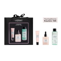 Lierac Hydragenist Serum 30ml, Κρέμα Ματιών 15ml & Ντεμακιγιάζ Ματιών 100ml