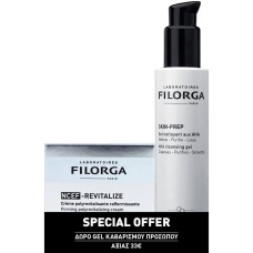 Filorga NCEF-Revitalize Cream 50ml & Skin-Prep AHA Cleansing Gel 150ml