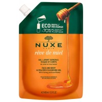 Nuxe Reve De Miel Gel Lavant Surgras Visage et Corps Refill 400ml