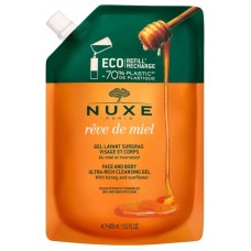 Nuxe Reve De Miel Gel Lavant Surgras Visage et Corps Refill 400ml