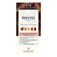 Phyto Phytocolor Μόνιμη Βαφή Μαλλιών 6.34 Ξανθό Σκούρο Εντονο Χάλκινο