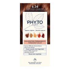 Phyto Phytocolor Μόνιμη Βαφή Μαλλιών 6.34 Ξανθό Σκούρο Εντονο Χάλκινο