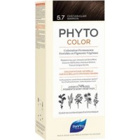 Phyto Phytocolor Μόνιμη Βαφή Μαλλιών 5.7 Καστανό Ανοιχτό Μαρόν