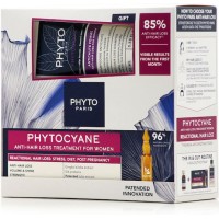 Phyto Phytocyane Θεραπεία Κατά της Γυναικείας Αντιδραστικής Τριχόπτωσης 12ampx5ml & Shampoo 100ml