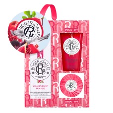 Roger & Gallet Gingembre Rouge Eau Parfumee Bienfaisante 100ml, Gel Douche 50ml & Soap 50g
